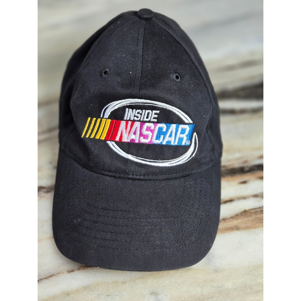 Inside NASCAR Showtime Black Embroidered Baseball Cap Hat KC Caps Adjustable
